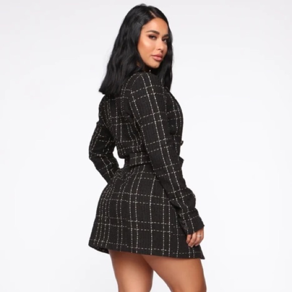 (SOLD) Brooklyn Belted Blazer Mini Dress - Picture 5 of 5